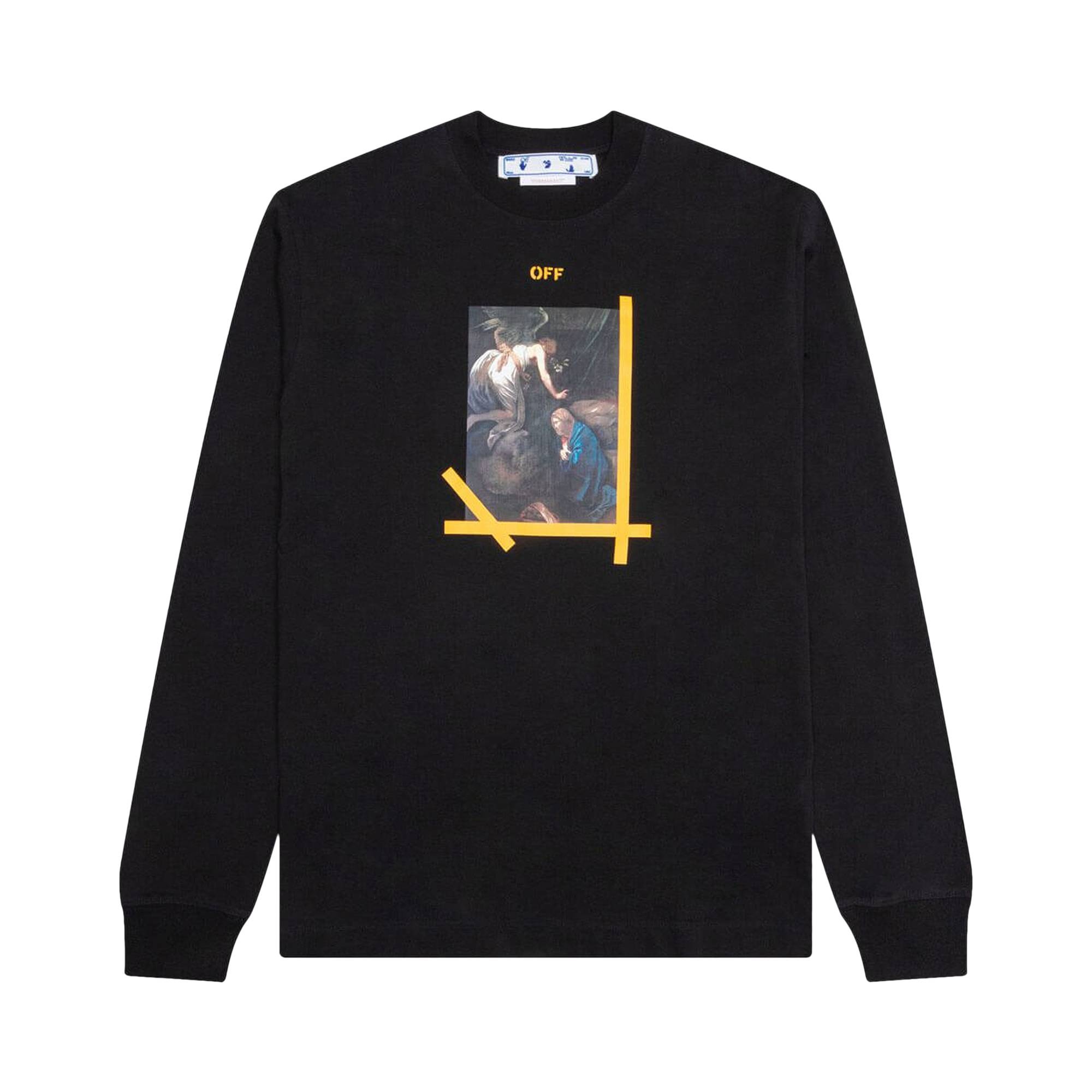 Off-White Arrow Caravaggio Ann Skate Long-Sleeve Tee 'Black/White' - 1