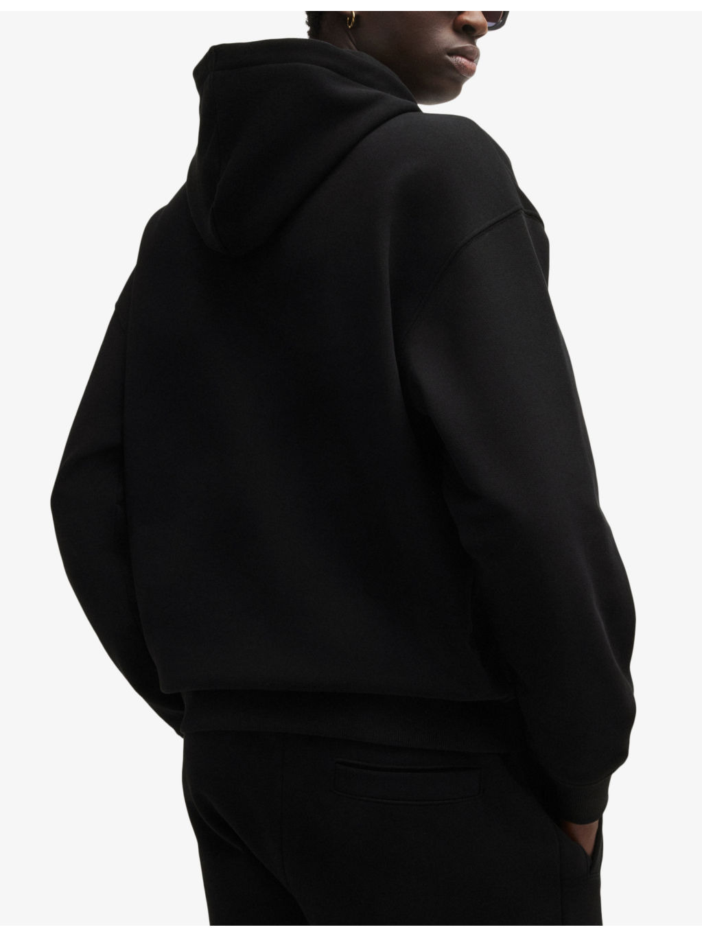 Logo-print relaxed-fit cotton hoody - 4
