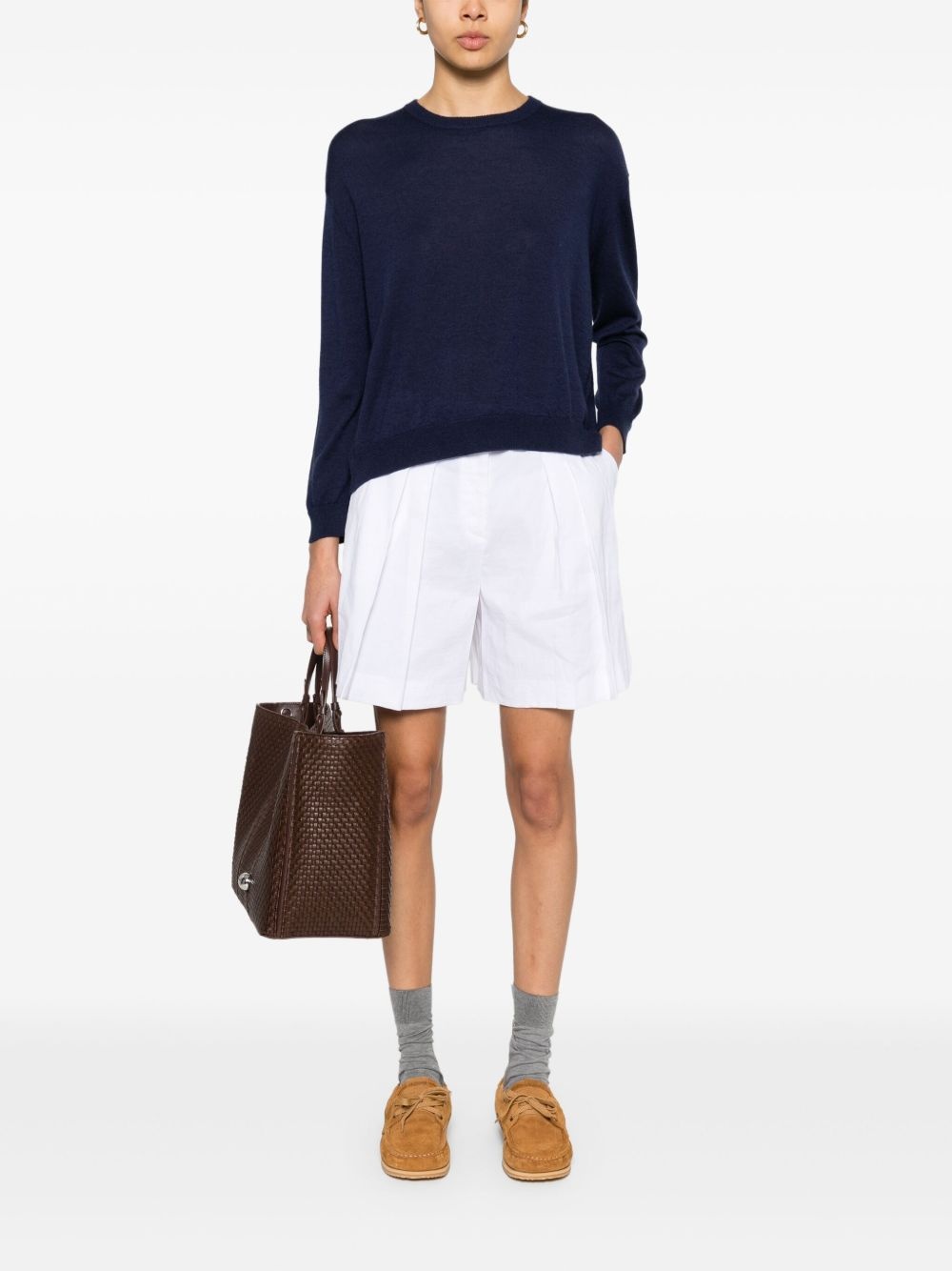 pleat-detailed shorts - 2