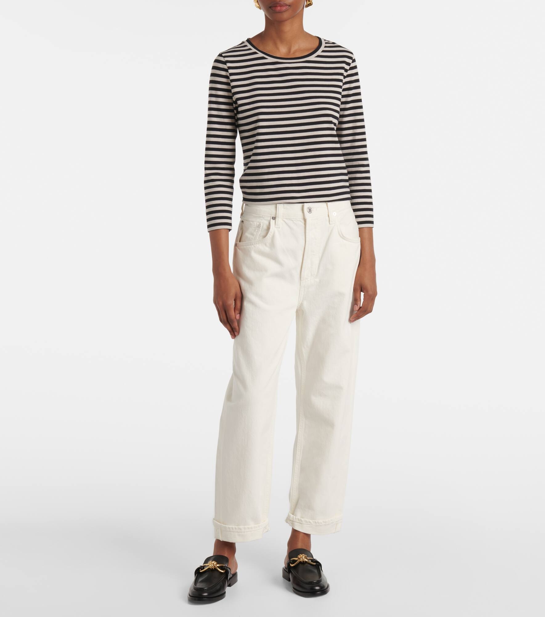 Dahlia low-rise wide-leg jeans - 7