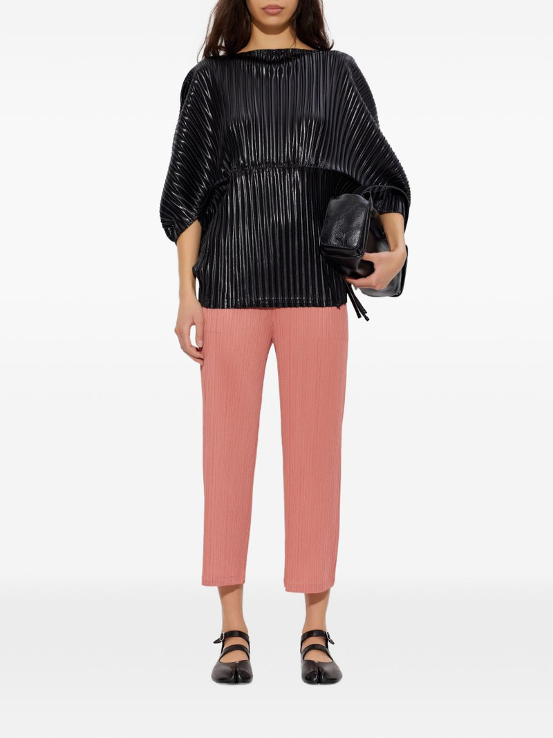 Pleats Please Issey Miyake pleated seam-pocket trousers outlook