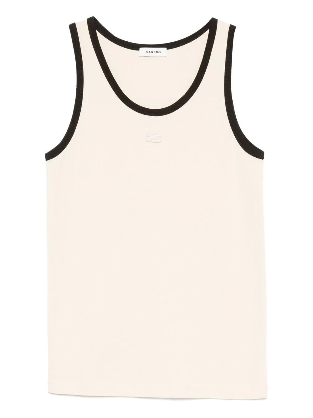 logo-embroidered tank top - 1