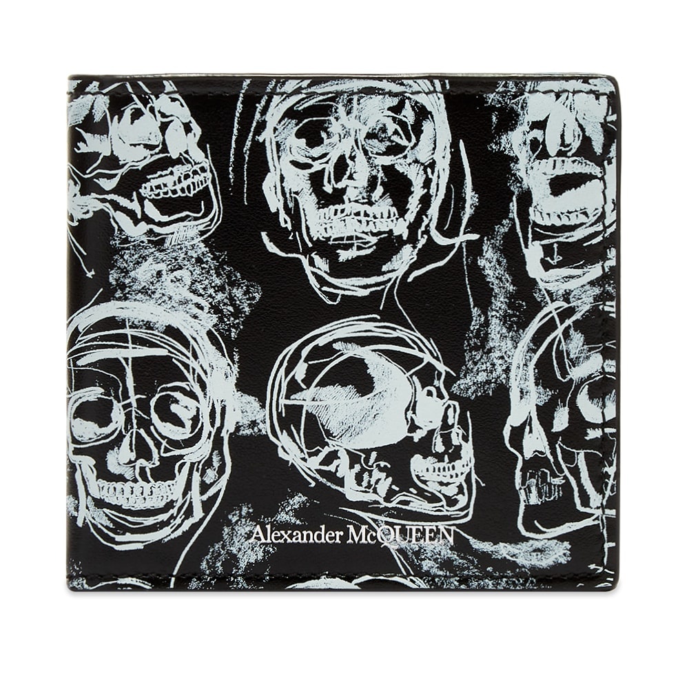 Alexander McQueen Skull Print Billfold Wallet - 1