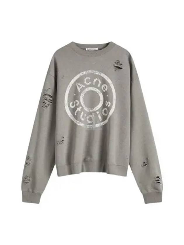 Print Logo Sweatshirt Moss Green - 2