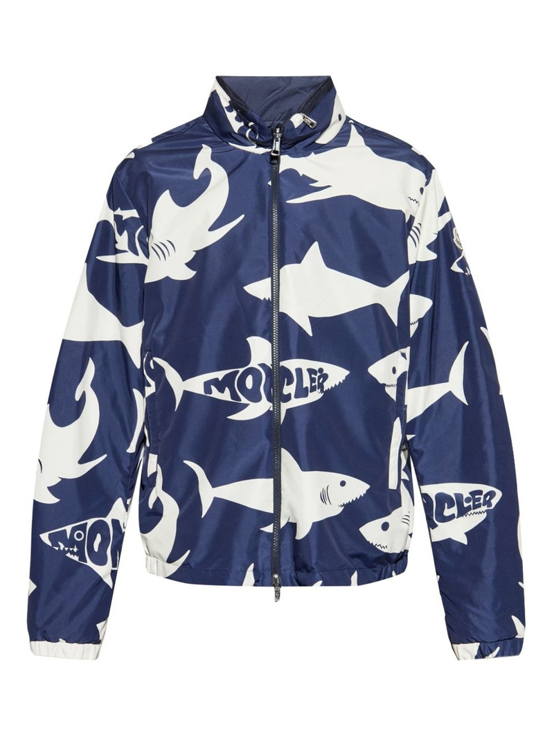 Shark-print bomber jacket 1