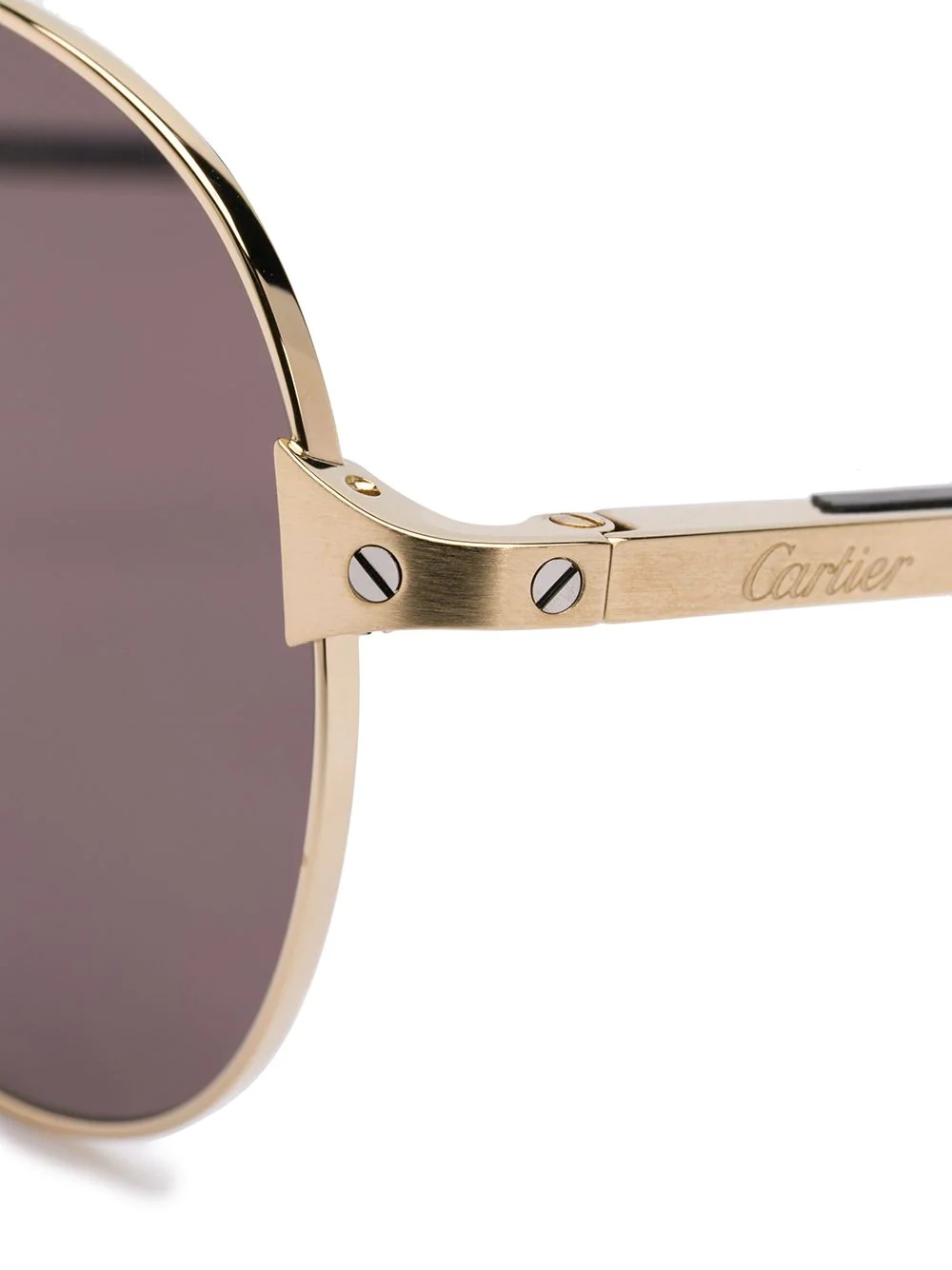 Santos de Cartier aviator-frame sunglasses - 3