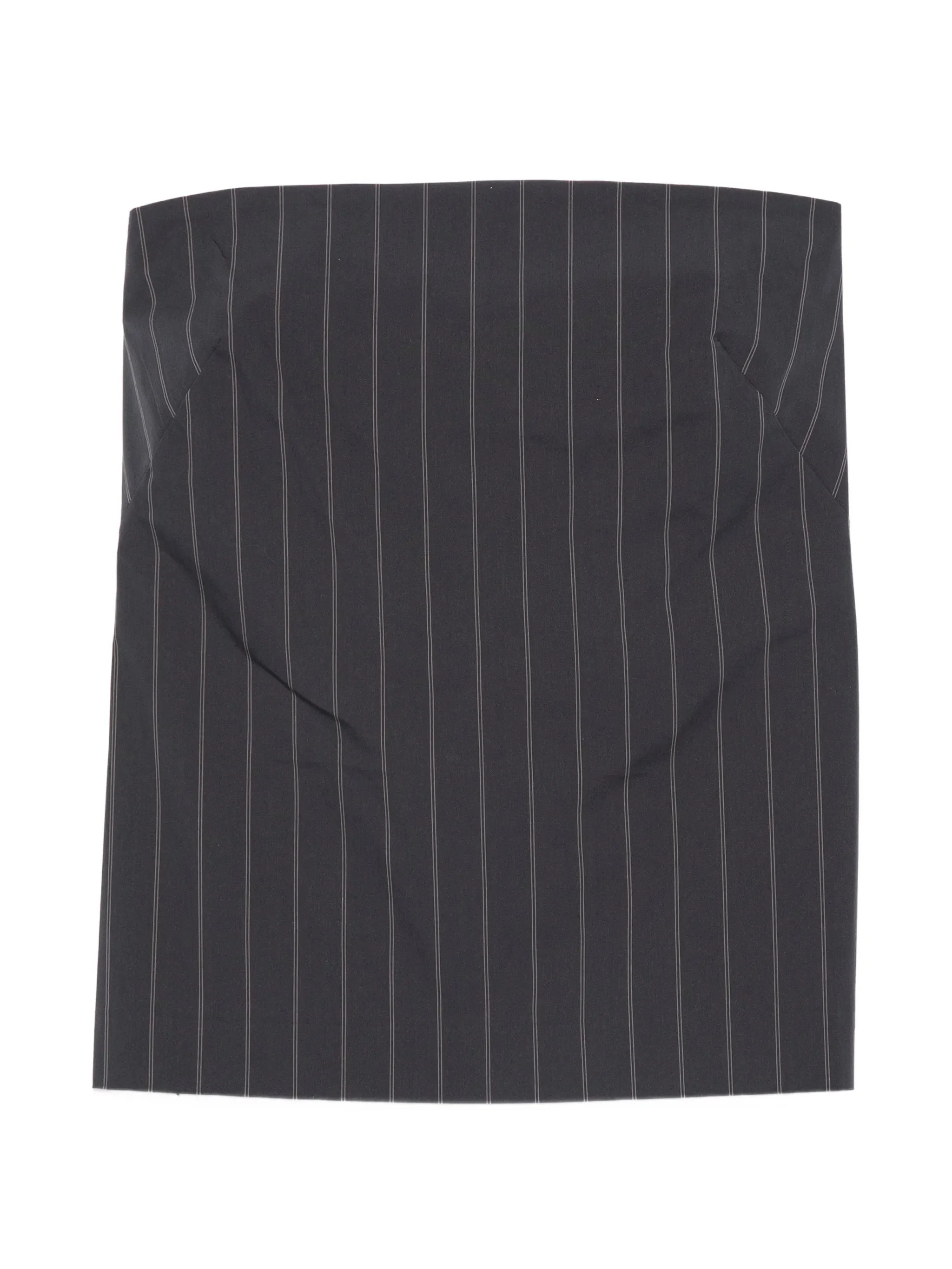 strapless striped top - 1