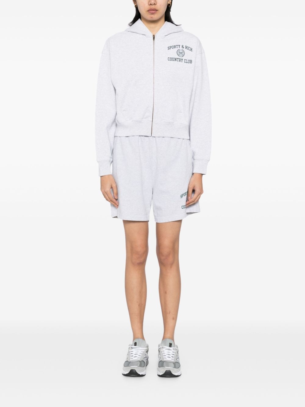 varsity crest gym shorts - 2