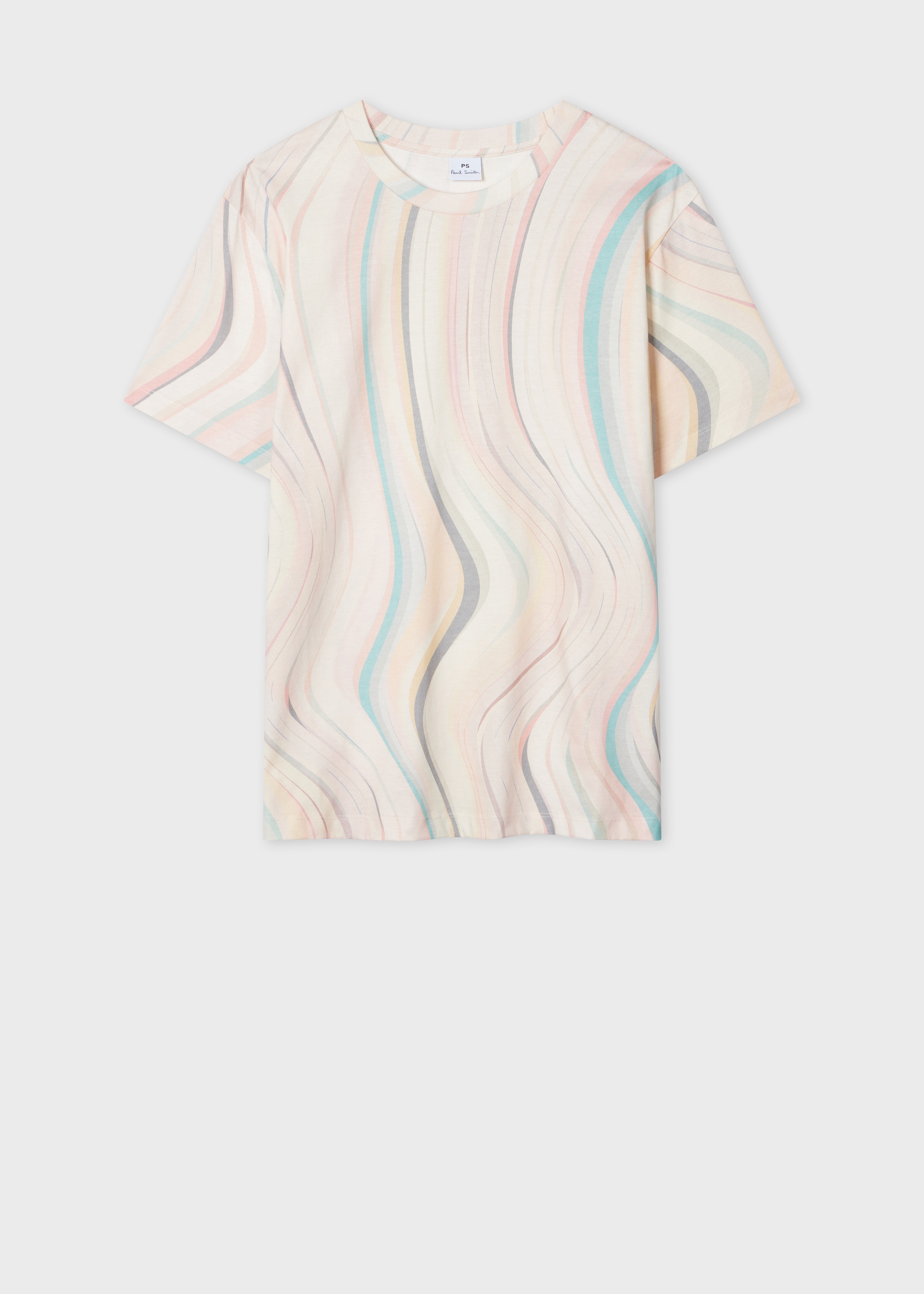 Women's 'Faded Swirl' Cotton T-Shirt - 1