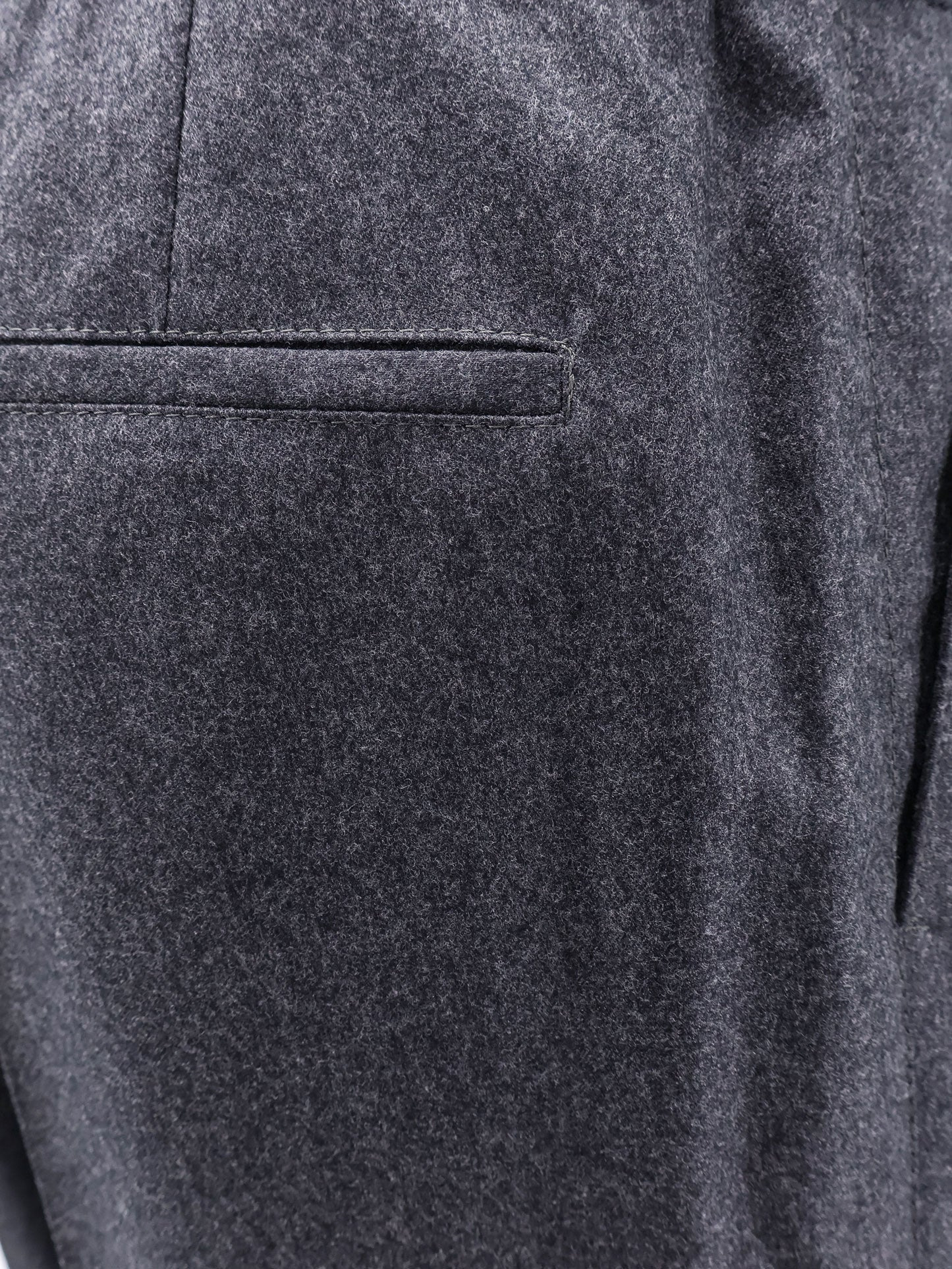 VIRGIN WOOL TROUSERS WITH DRAWSTRING - 3