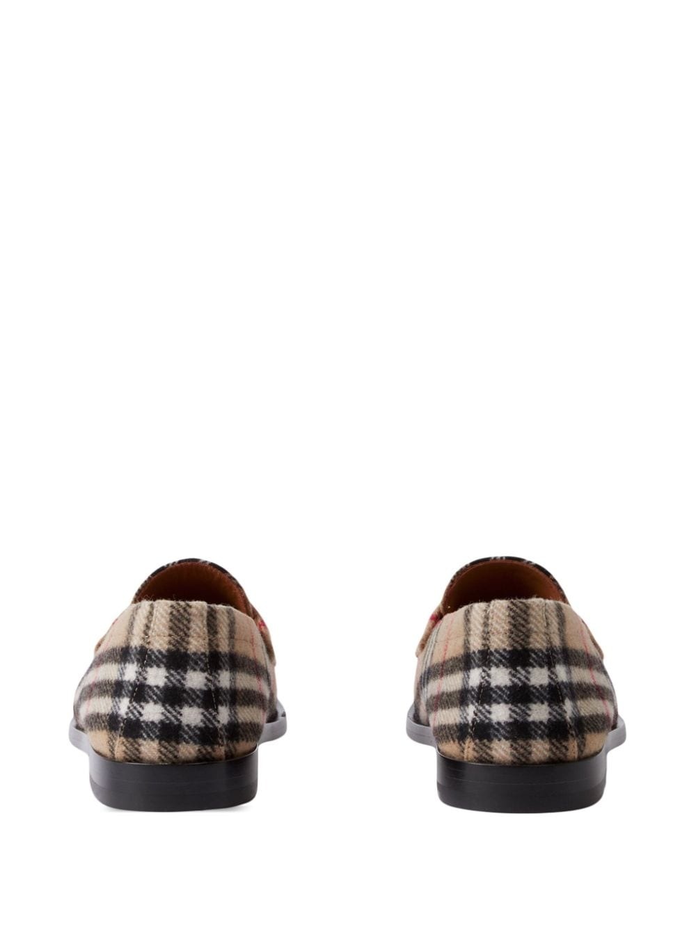 check wool loafers - 3