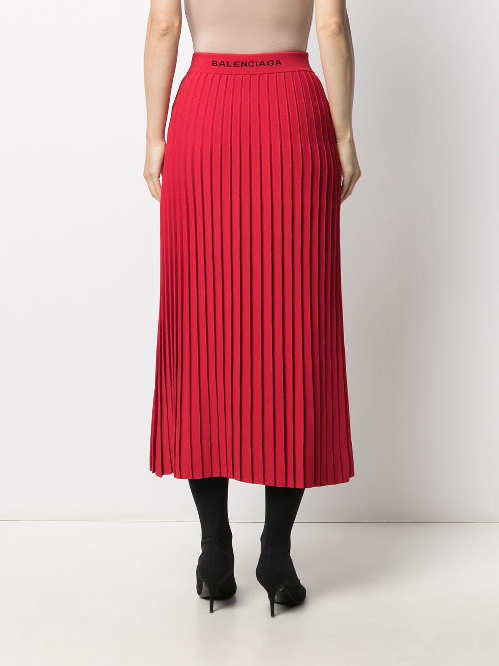 pleated midi skirt - 4