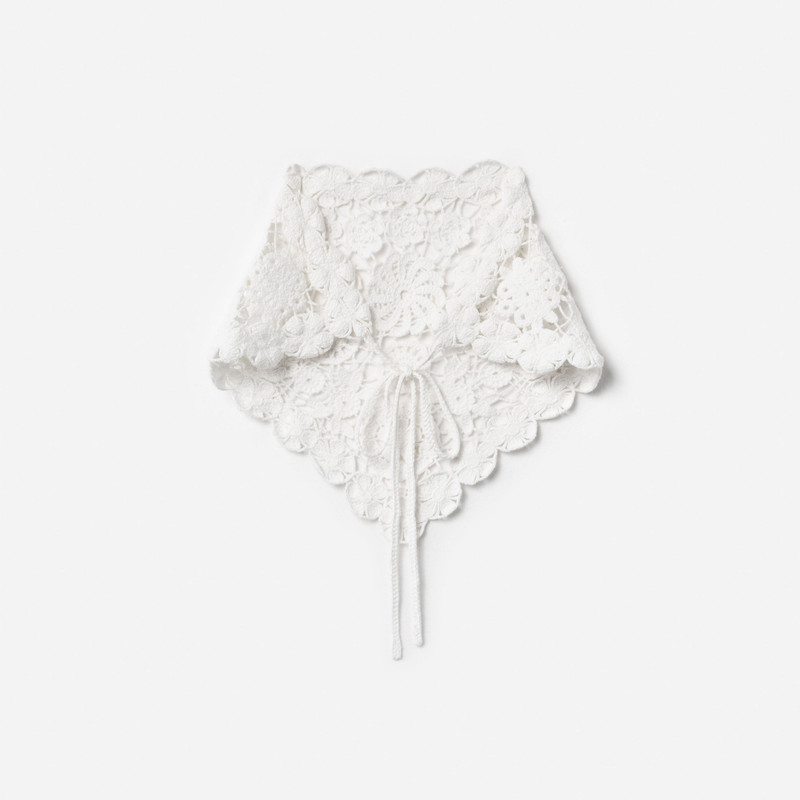 White Crochet Bandana 3