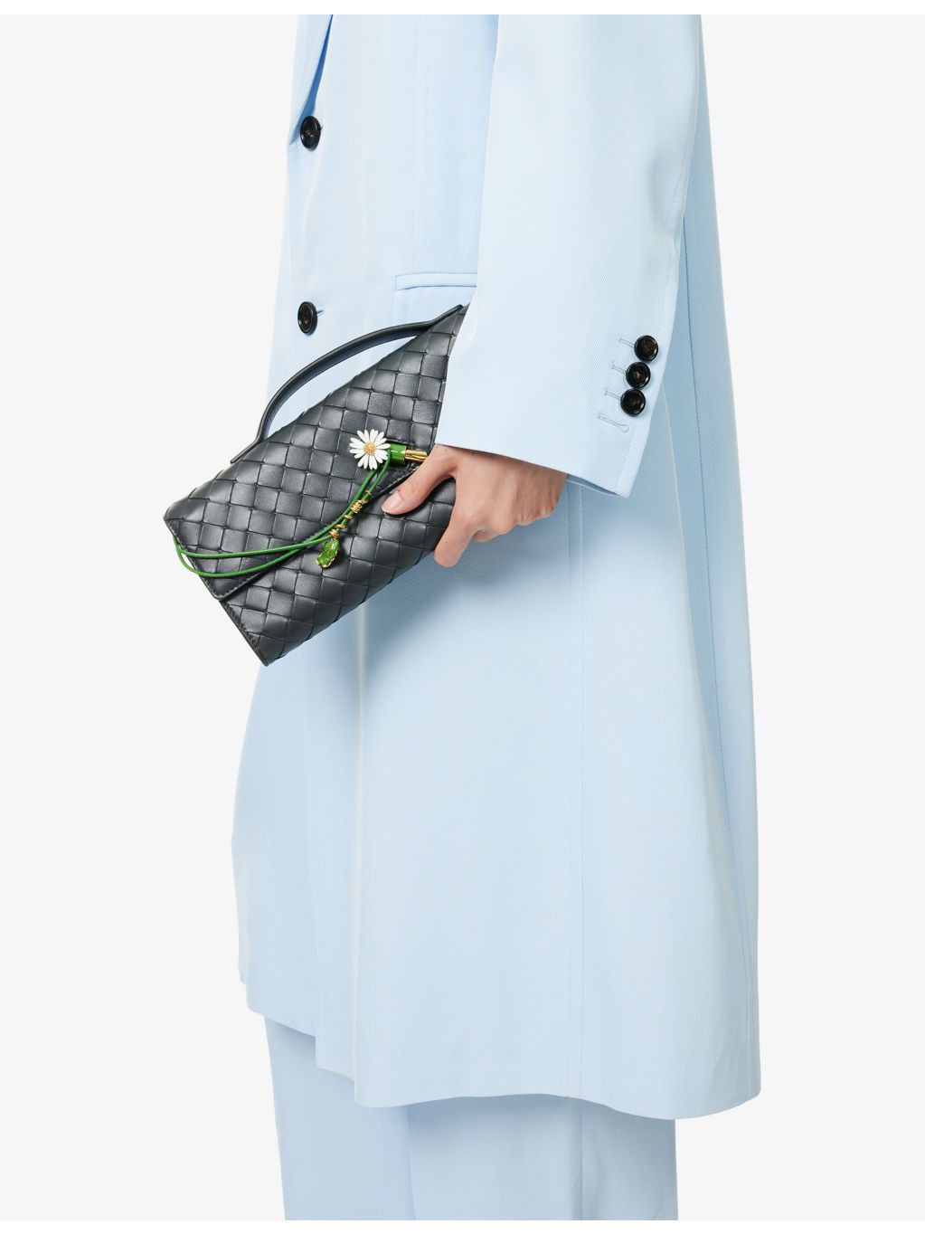 Andiamo Flower Leather Clutch Bag - 2