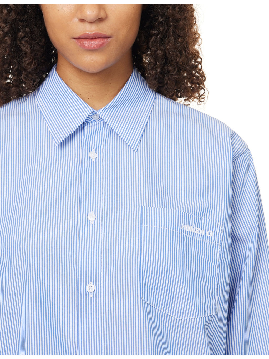 Embroidered Striped Cotton-Poplin Shirt - 5