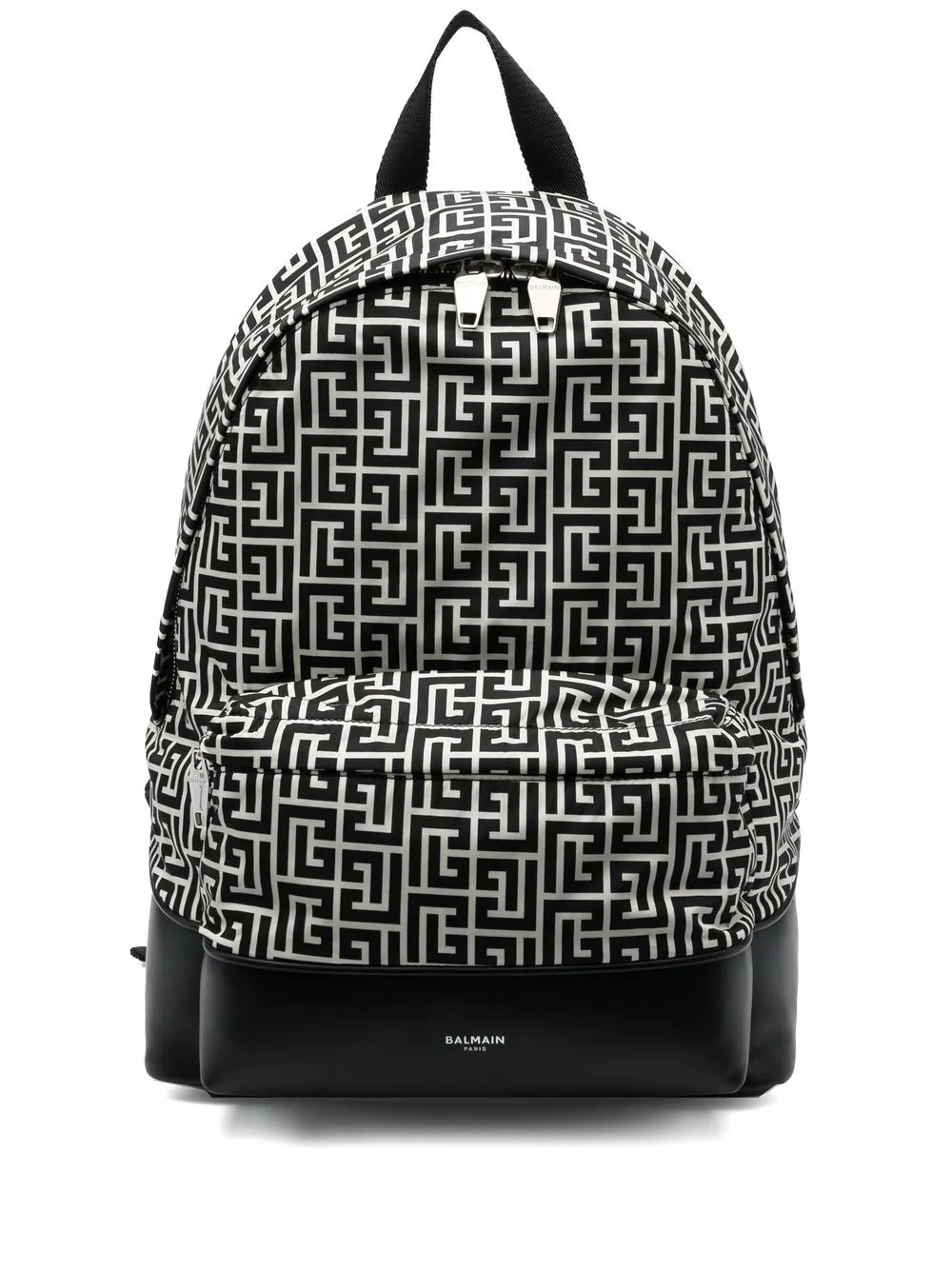 logo-print panelled backpack - 1