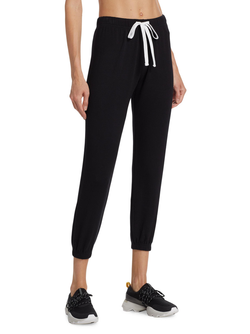 Women's Sonja Fleece Drawstring Joggers - Black 4