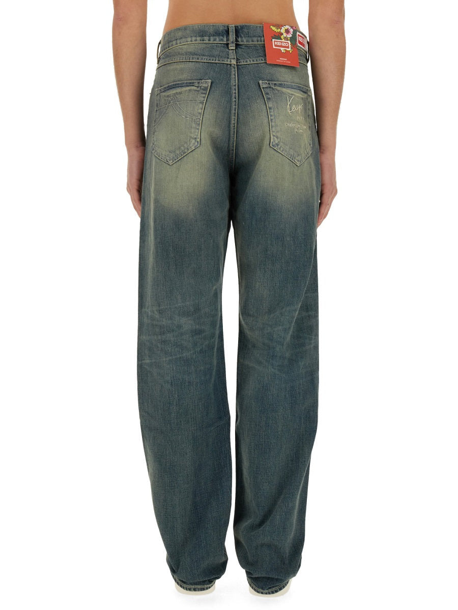 Kenzo Men Asagao Straight Jeans 'Kenzo Creations' - 3
