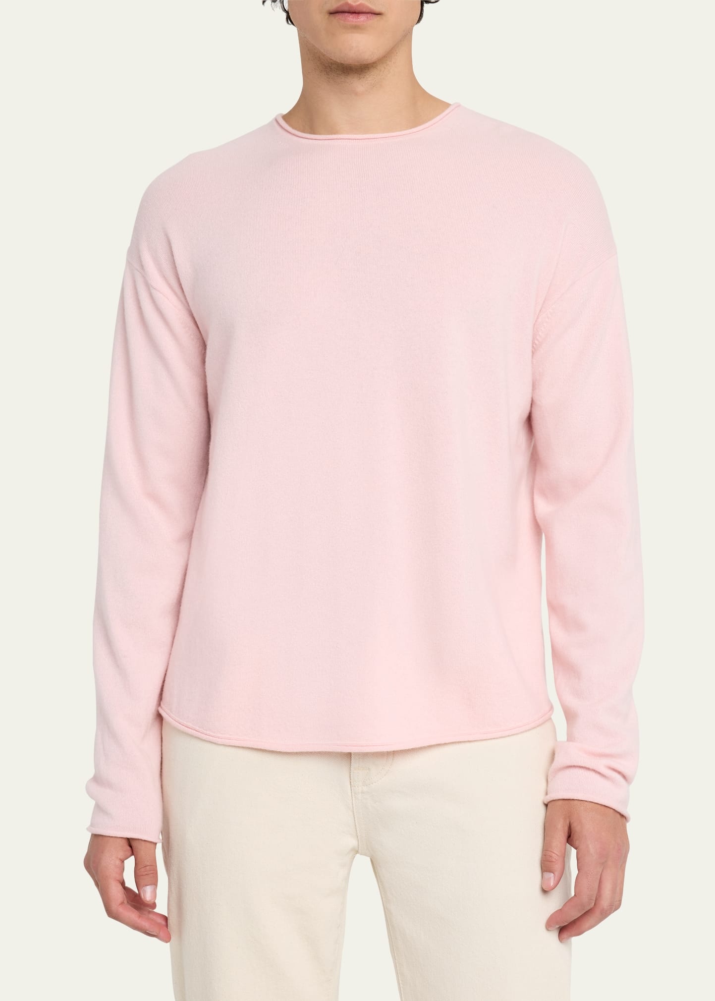 Men's Oversized Roll Cashmere Sweater - 4