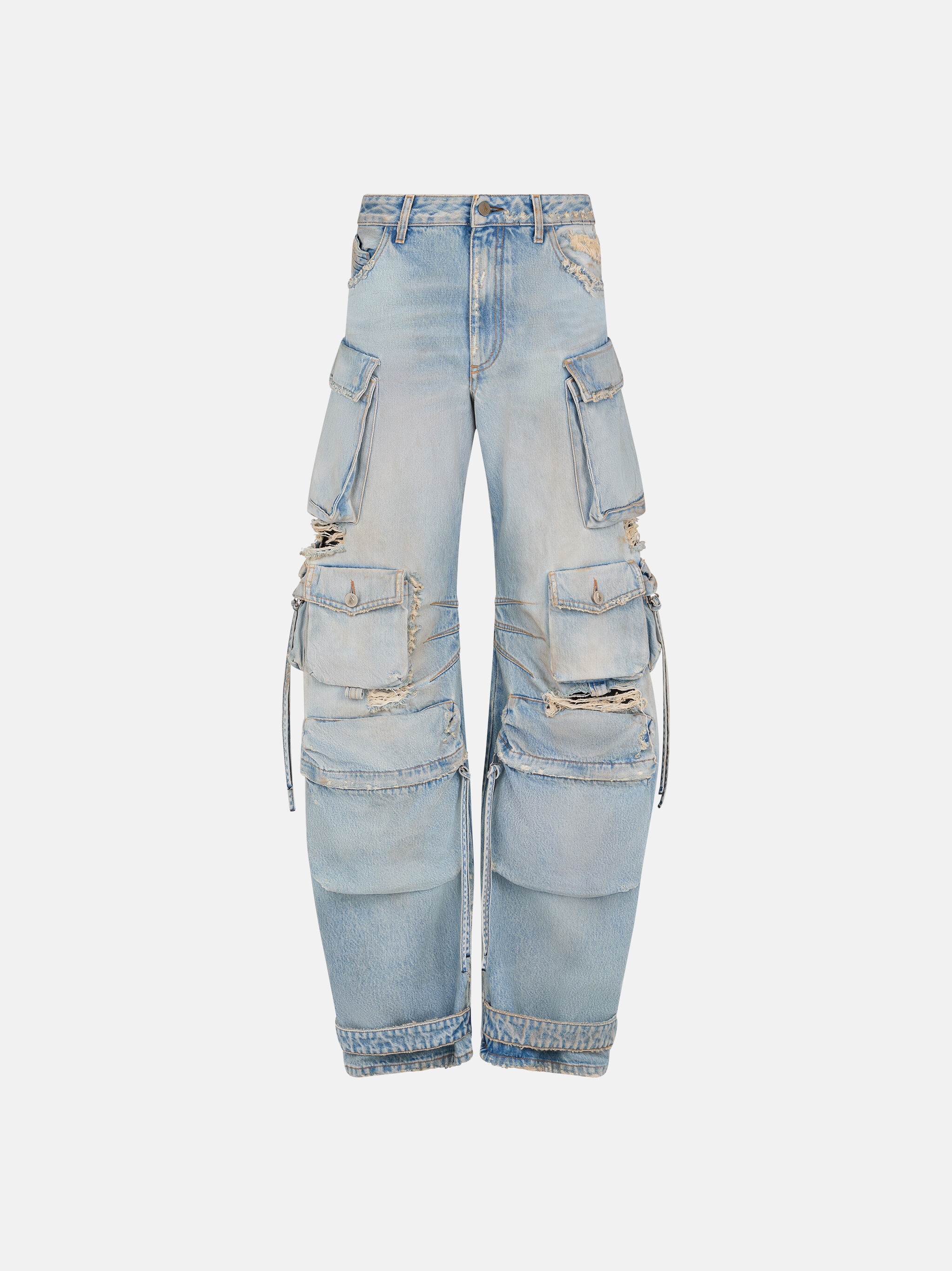 ''FERN'' FADED LIGHT BLUE LONG PANTS - 1