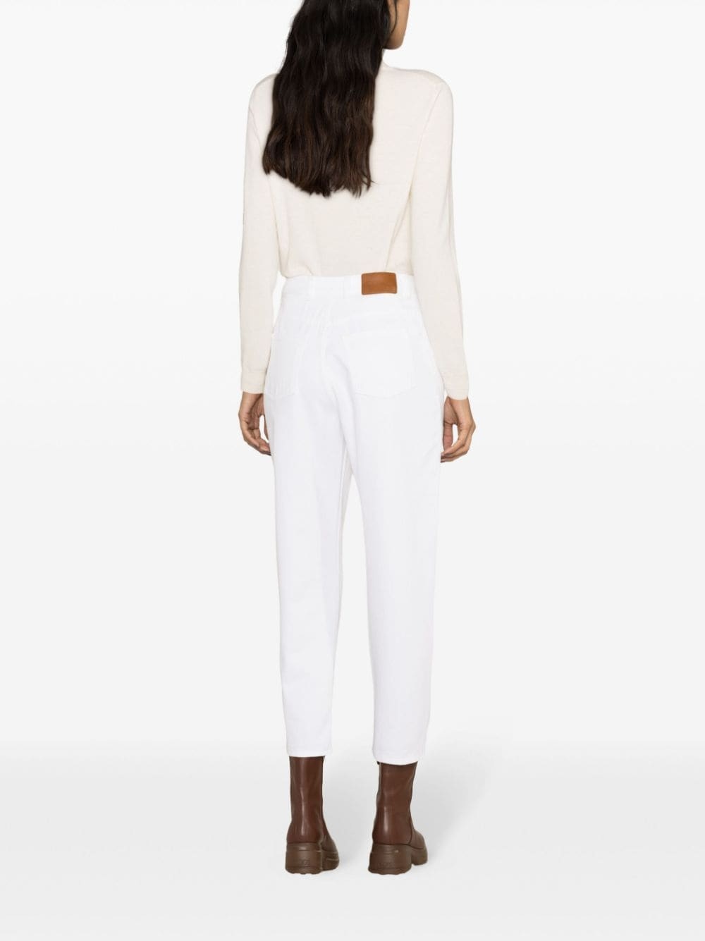 high-rise cropped jeans - 4