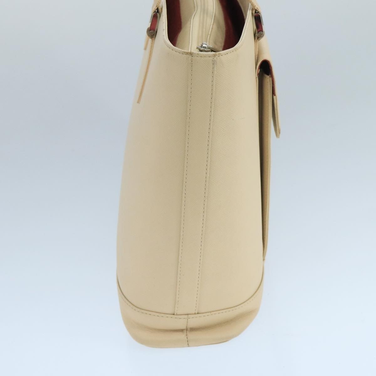 Burberry Shoulder Bag Leather White Silver - 3