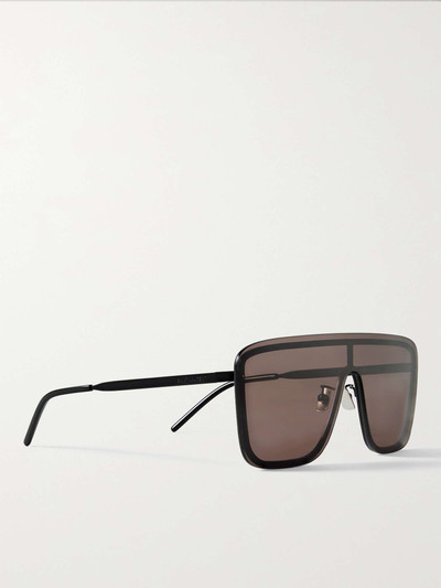 SAINT LAURENT Rimless D-Frame Metal Sunglasses outlook