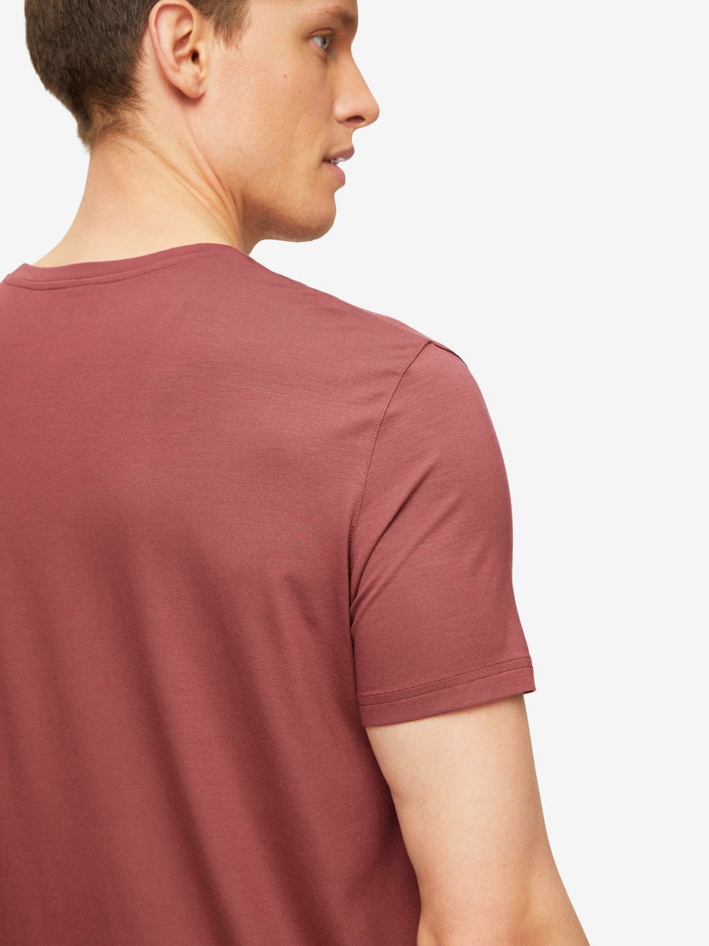 Men's T-Shirt Basel Micro Modal Stretch Brown - 6