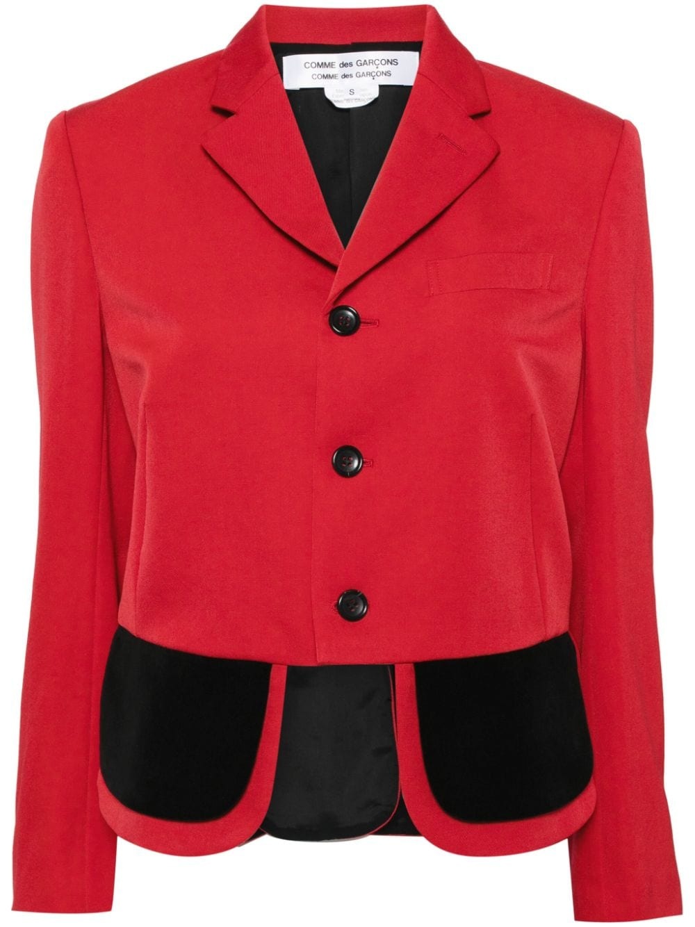 asymmetric button-up blazer - 1