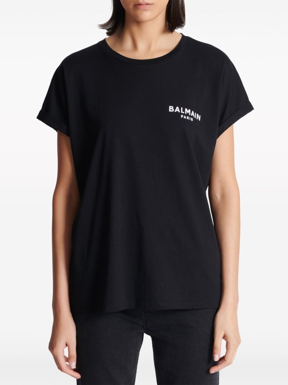 logo-print cotton T-shirt - 3