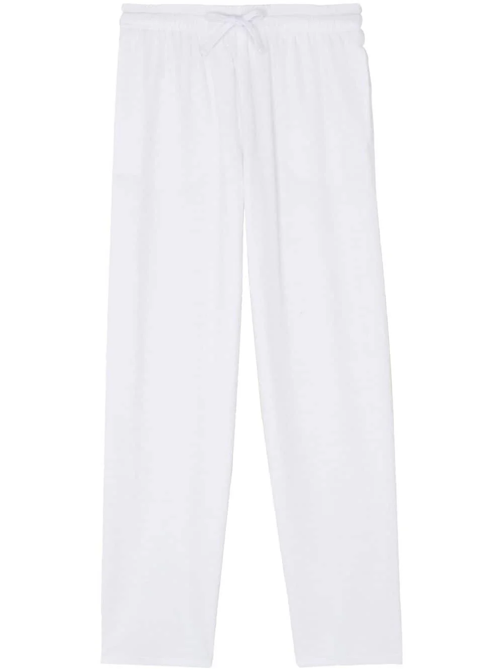 Terry drawstring straight-leg trousers - 1