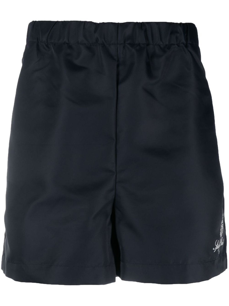 logo-print swim shorts 1