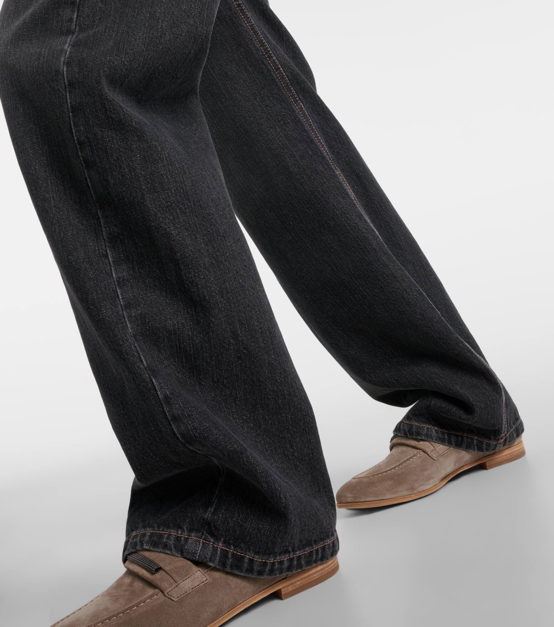 Mid-rise wide-leg jeans - 5