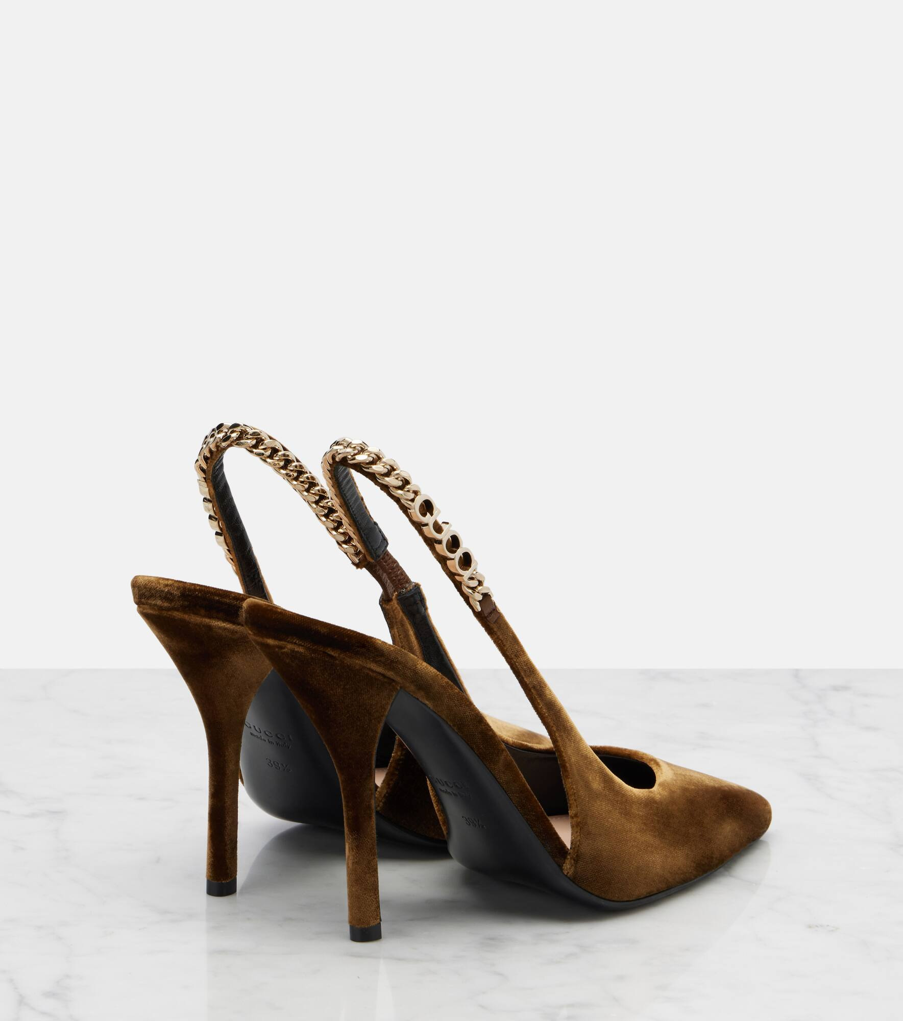 Signoria velvet slingback pumps - 2