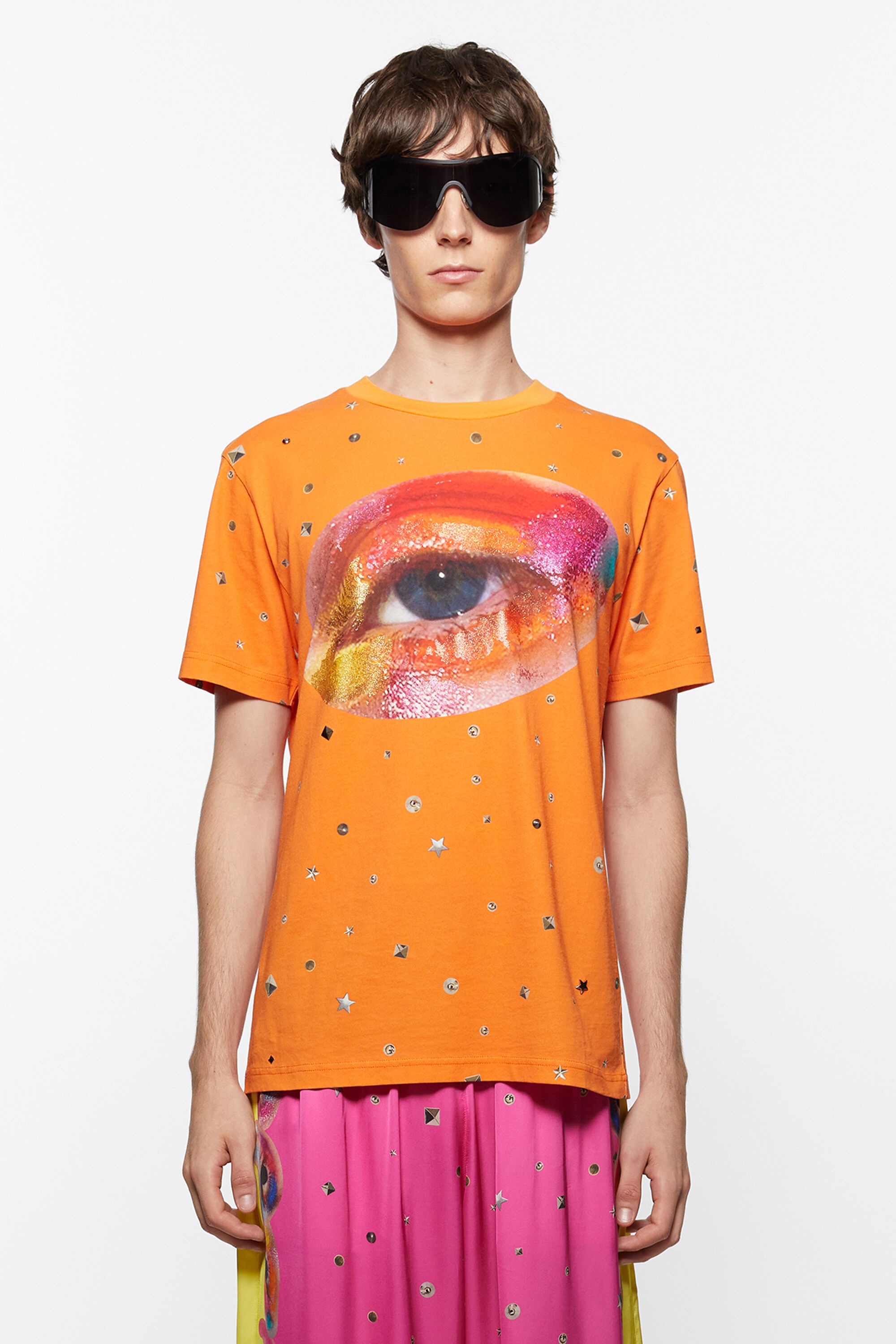 Printed t-shirt - Bright orange - 2