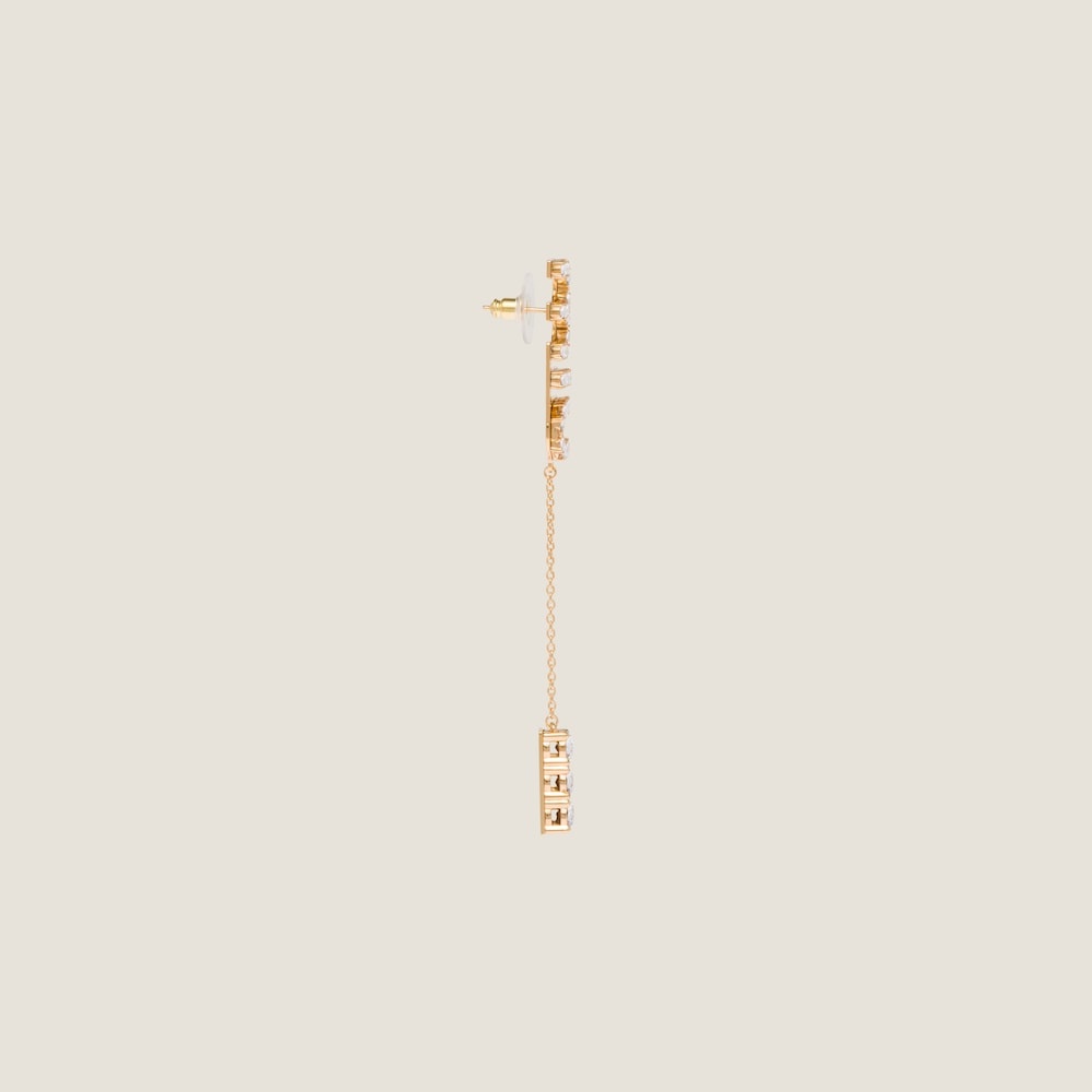 Pendant earrings with crystals - 3