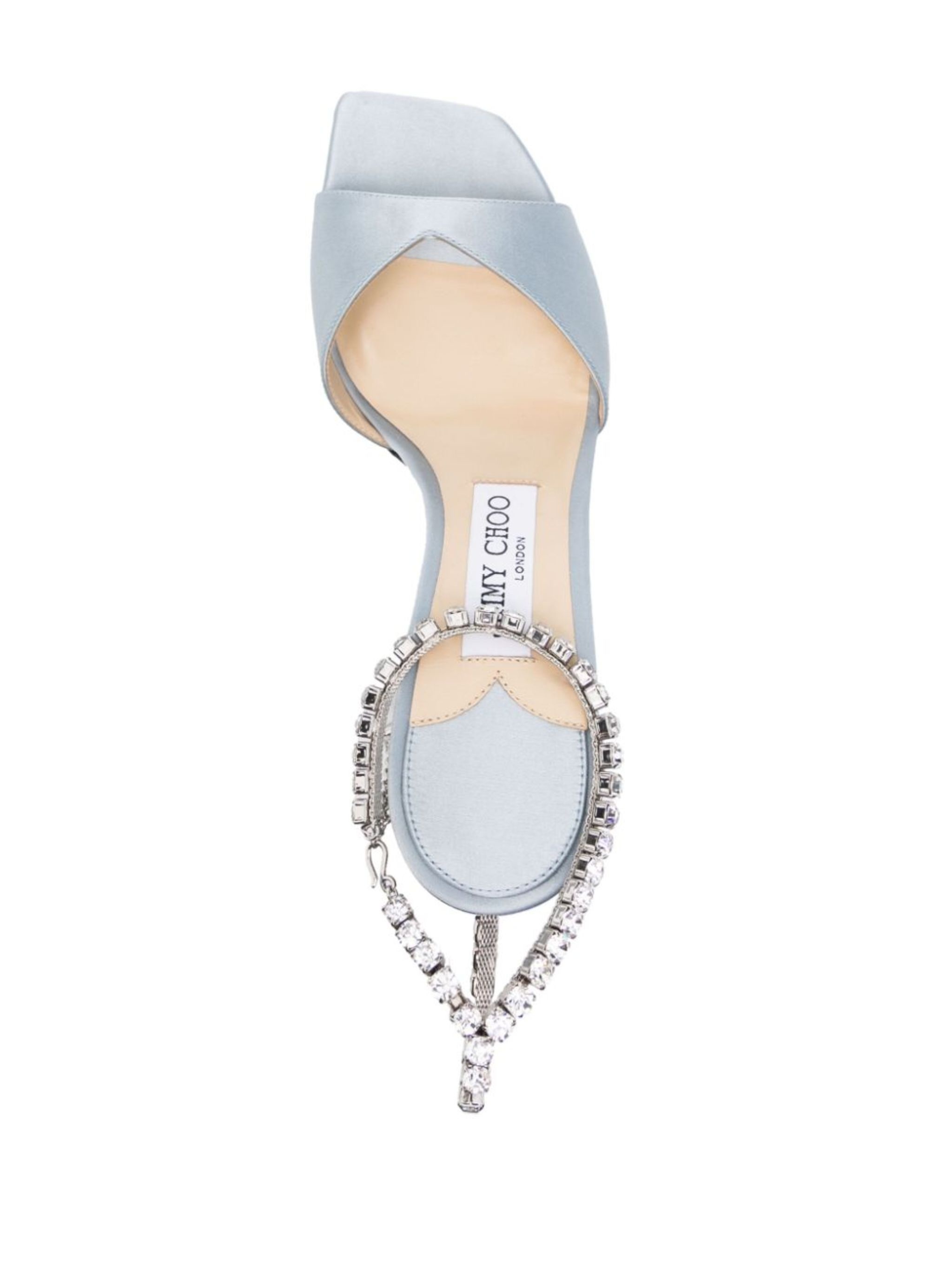 Saeda 80mm crystal-strap sandals - 4