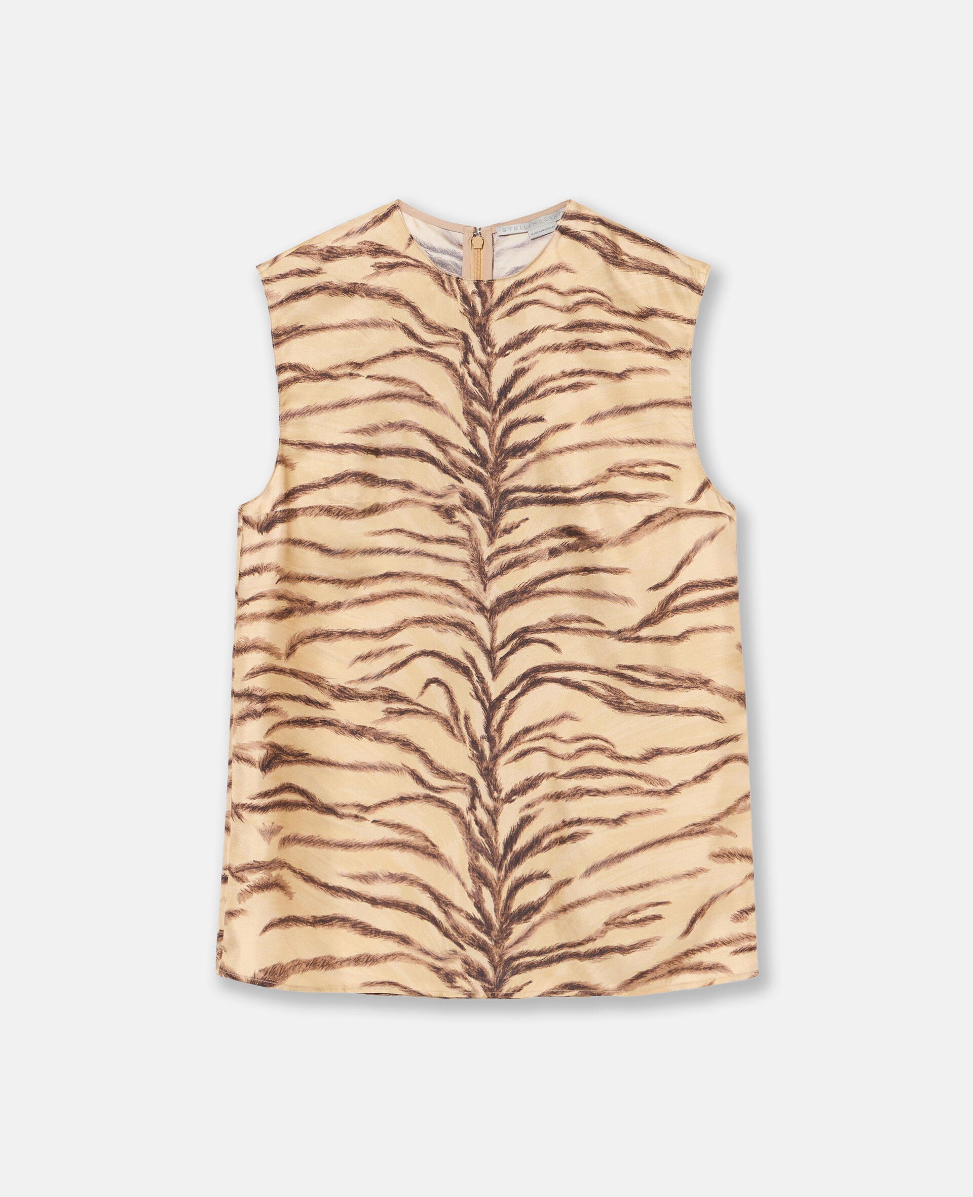 Tiger Print Sleeveless Top - 1