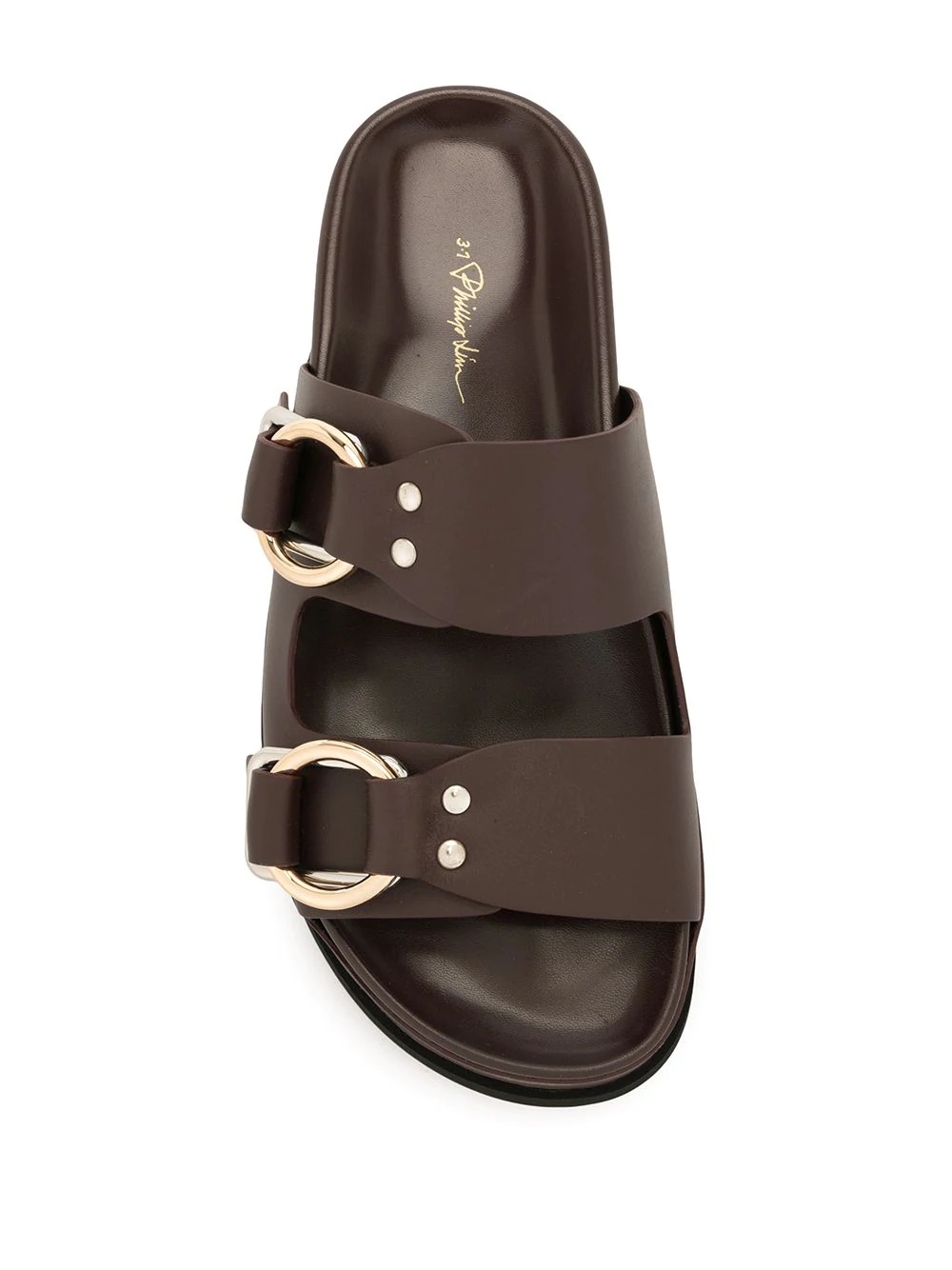 Freida double-buckle platform slides - 4