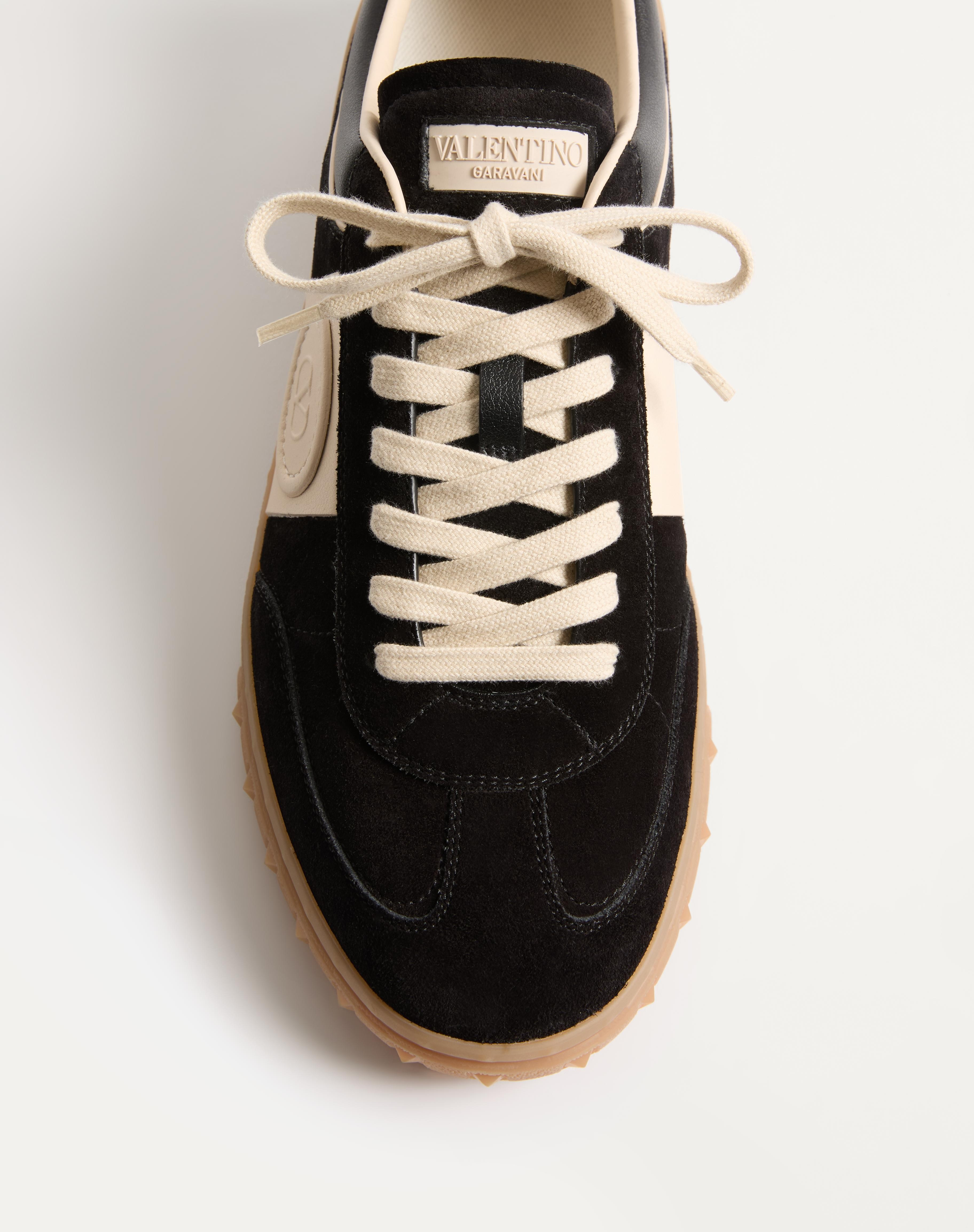 UPVILLAGE LOW TOP SNEAKER IN SPLIT LEATHER AND CALFSKIN NAPPA LEATHER - 7
