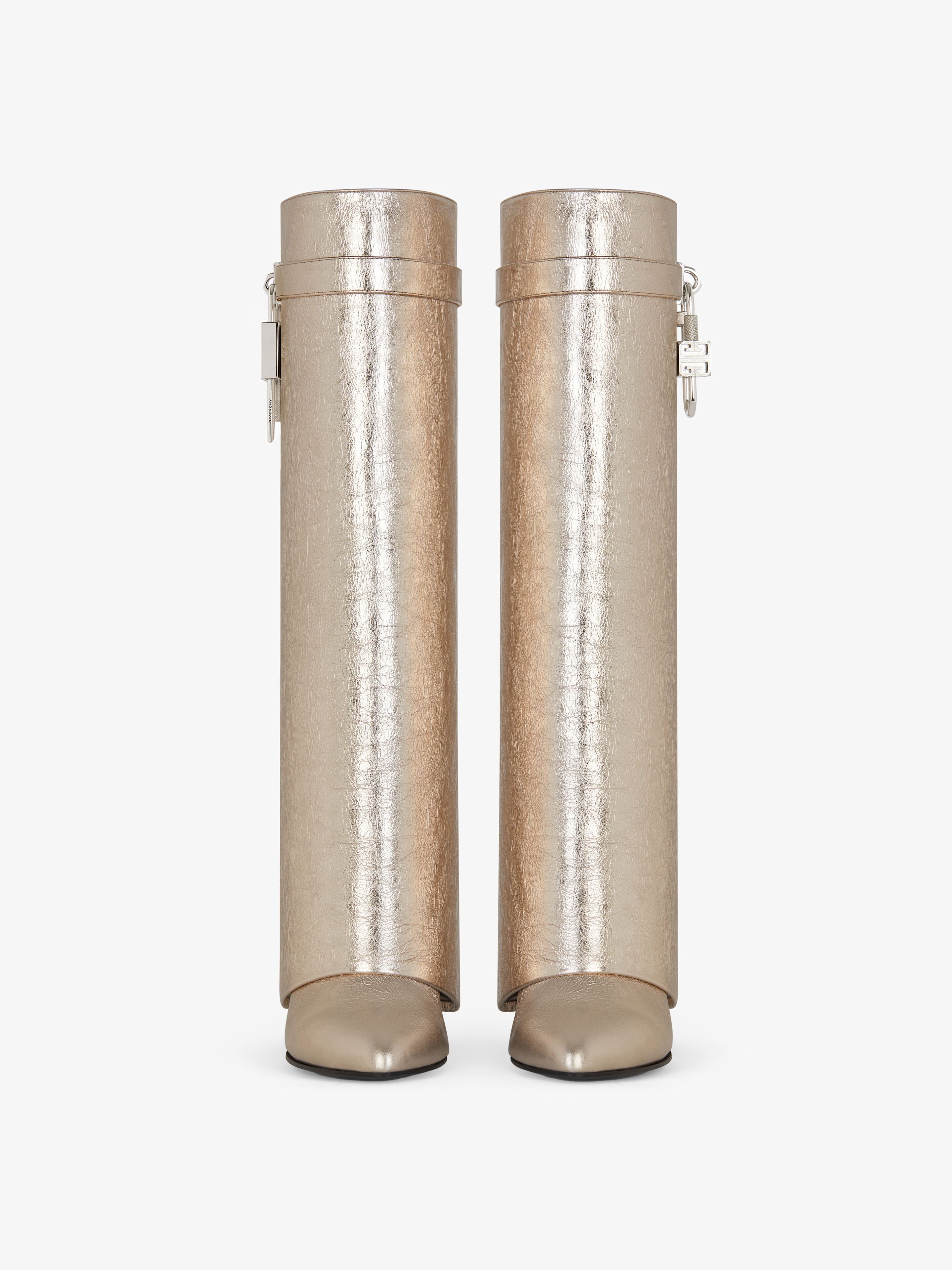 SHARK LOCK BOOTS IN LAMINATED LEATHER - 3