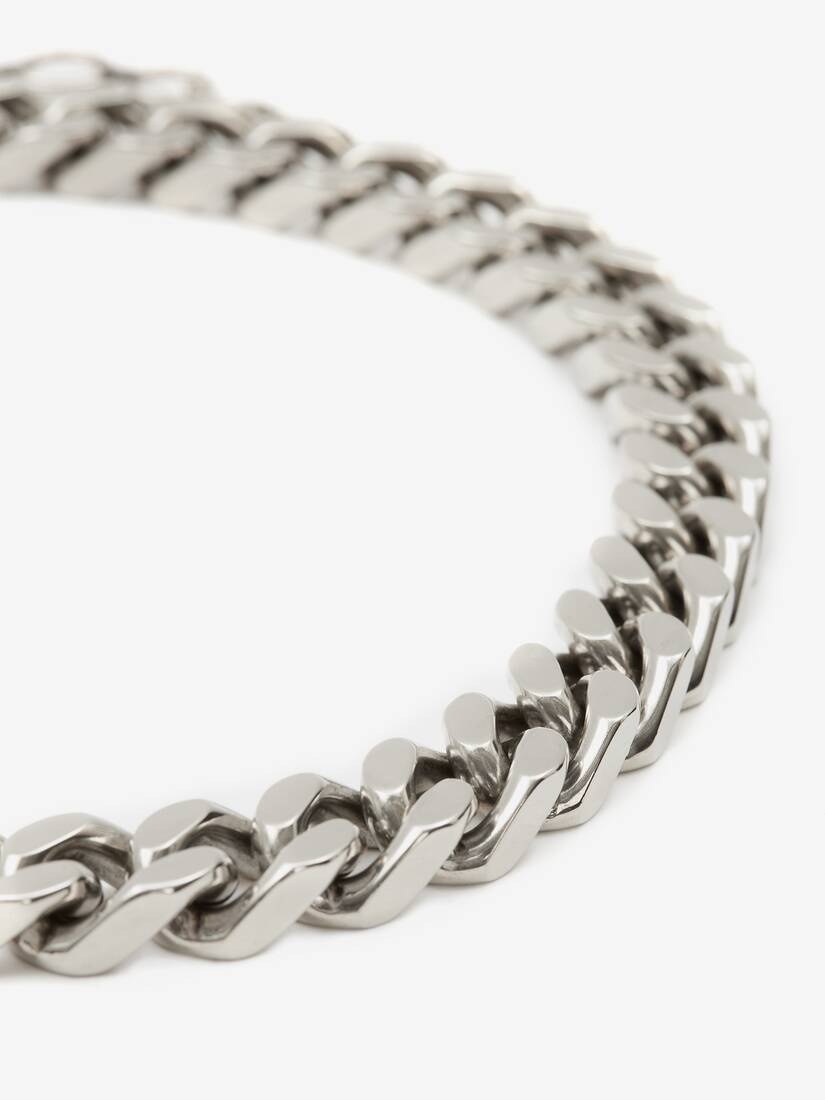 Chain Choker in Antique Silver - 3