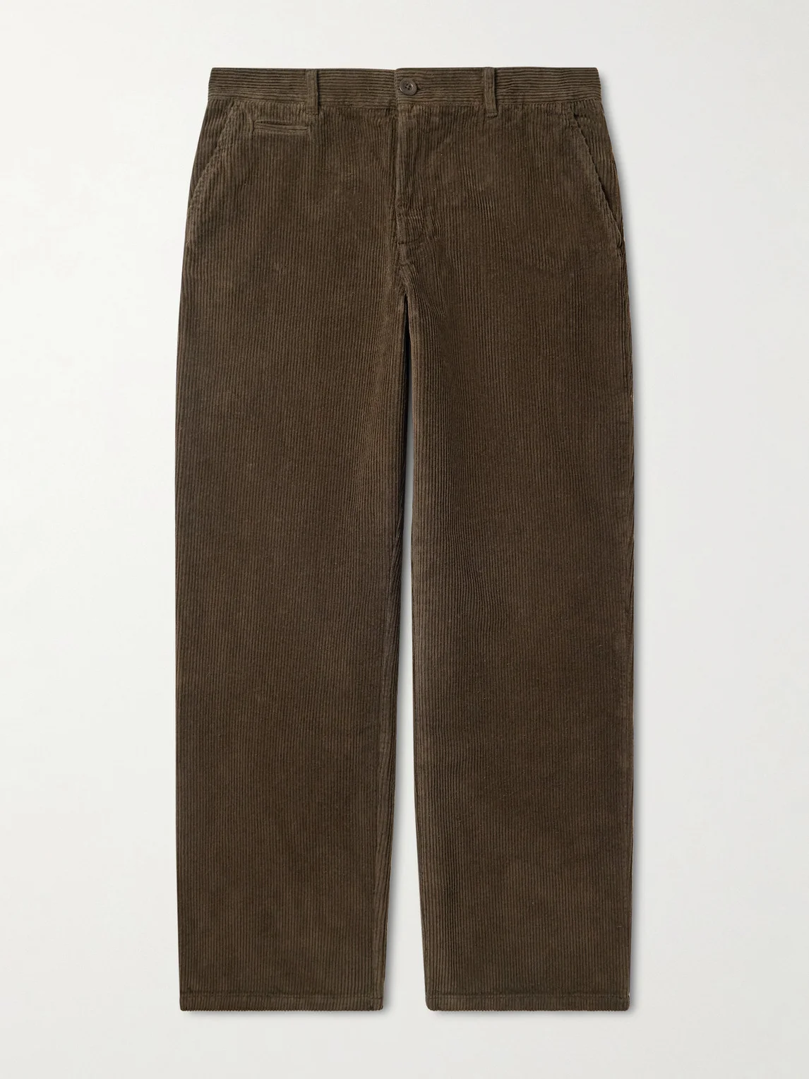 Straight-Leg Cotton-Corduroy Trousers - 1