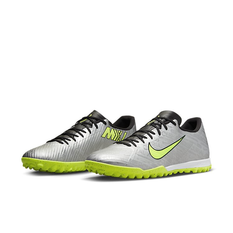 Nike Zoom Vapor 15 Academy TF Turf 'Metallic Silver Volt' FB8396-060 - 5