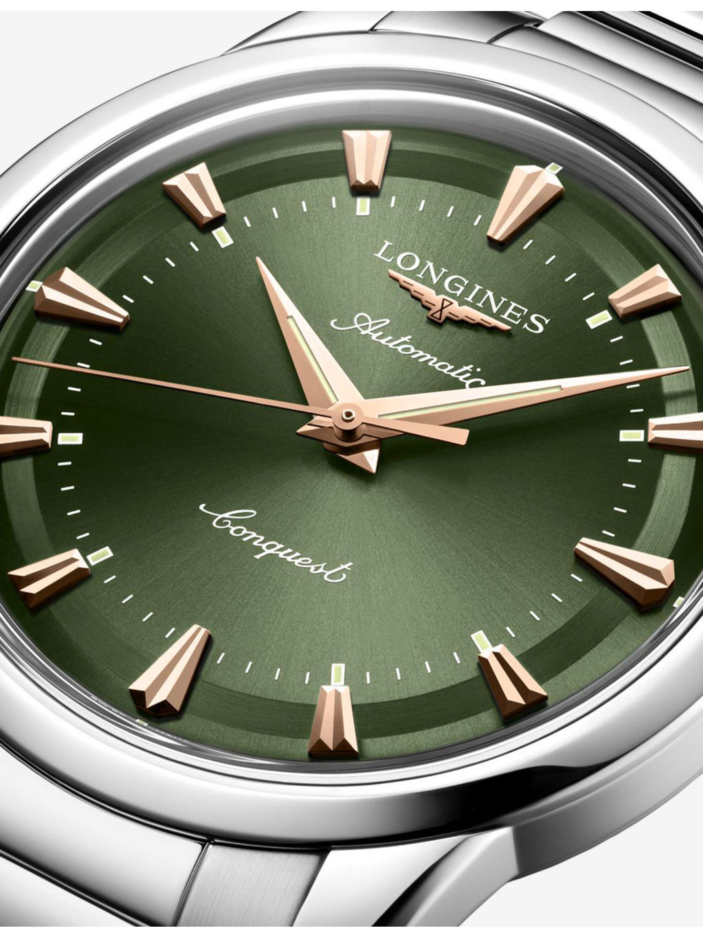 L1.650.4.02.6 Conquest Heritage Stainless-Steel Automatic Watch - 4