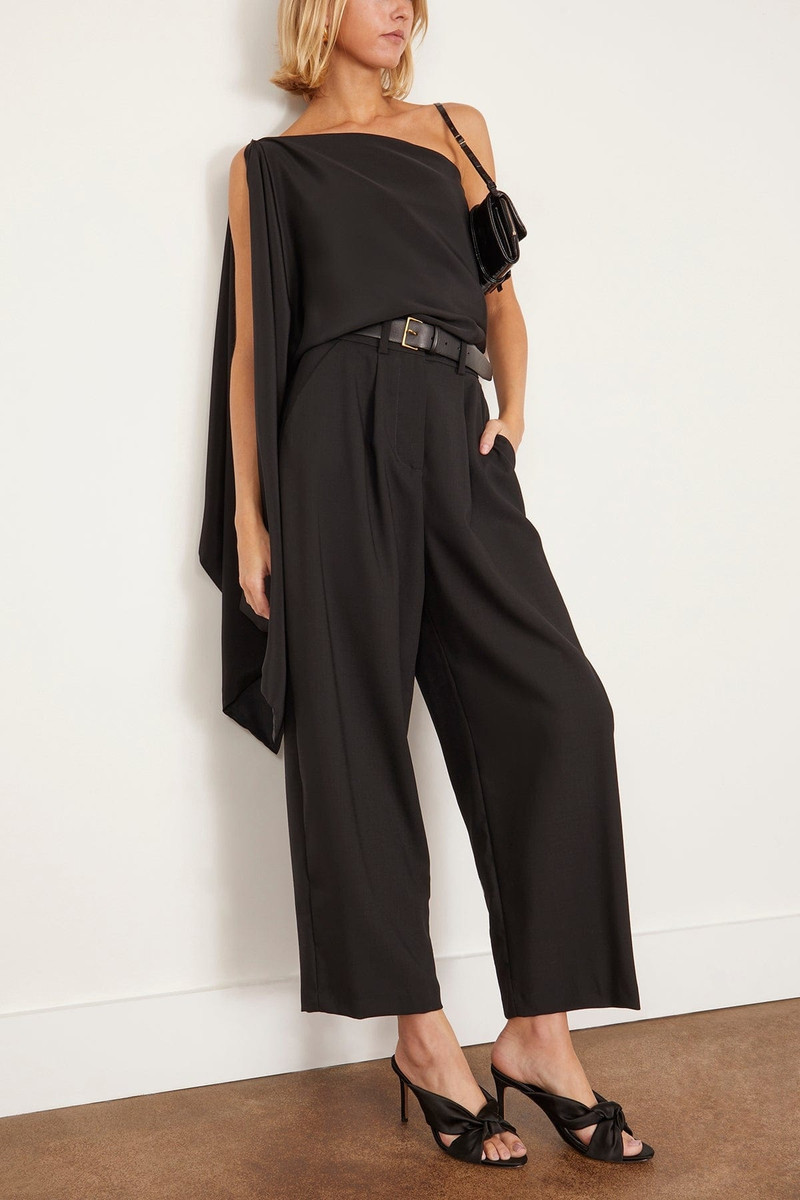 LA COLLECTION Nagi Trousers in Black outlook