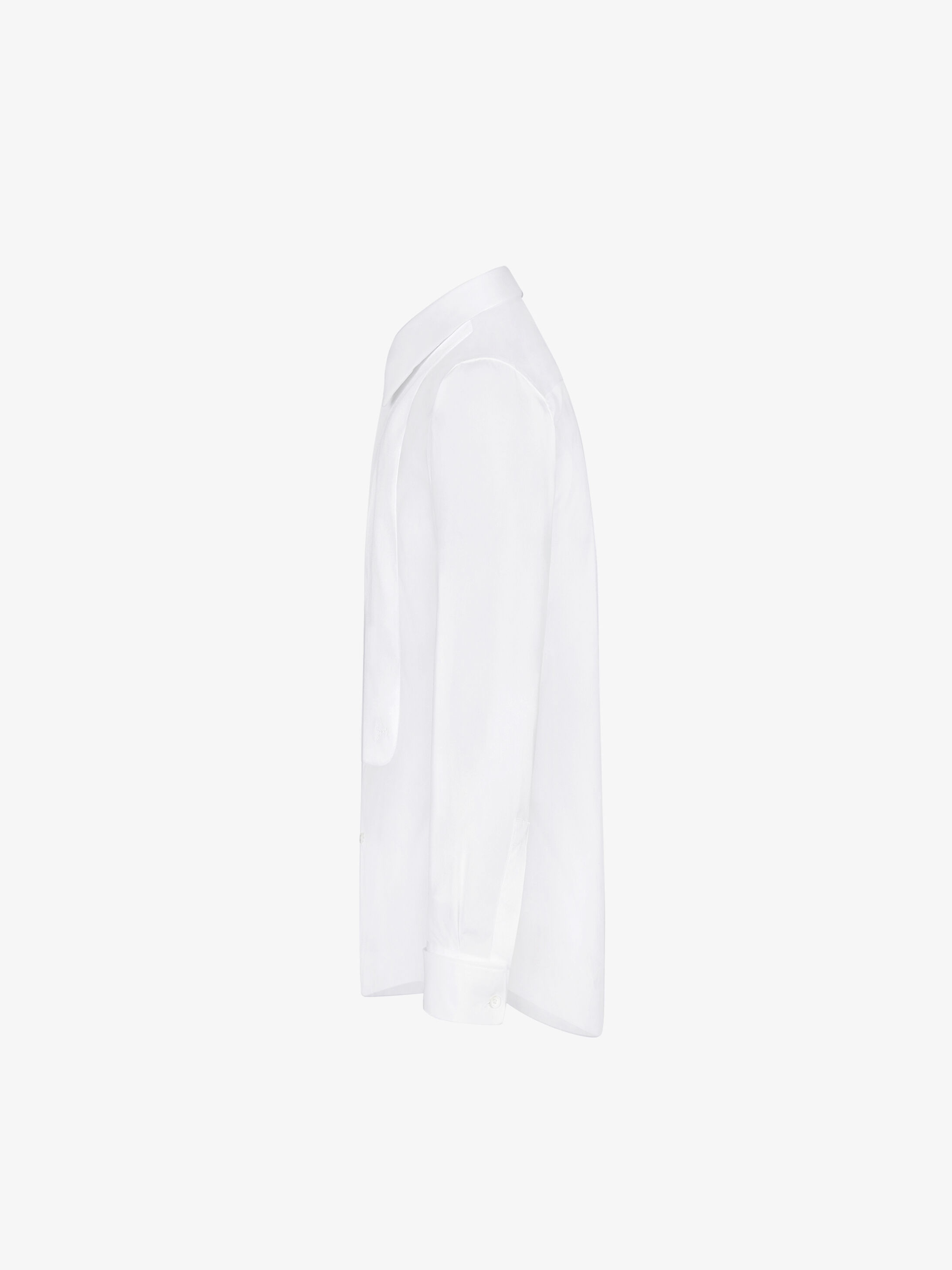 GIVENCHY slim fit embroidered plastron shirt - 3