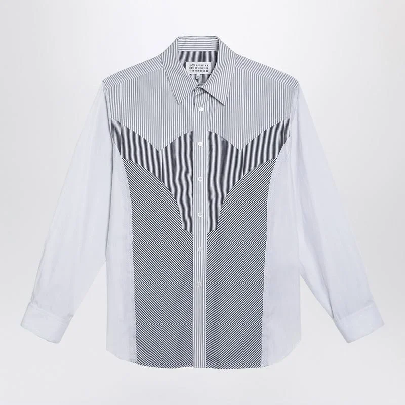 Maison Margiela Striped Patchwork Shirt - 1