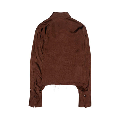 Song for the Mute Song for the Mute Cropped Long-Sleeve Shirt 'Brown' outlook