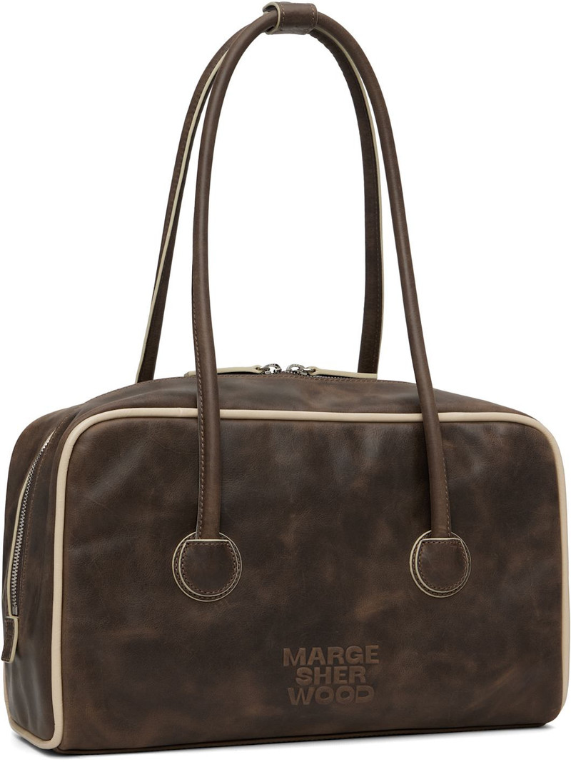MARGESHERWOOD Brown Soft Boston Bag outlook